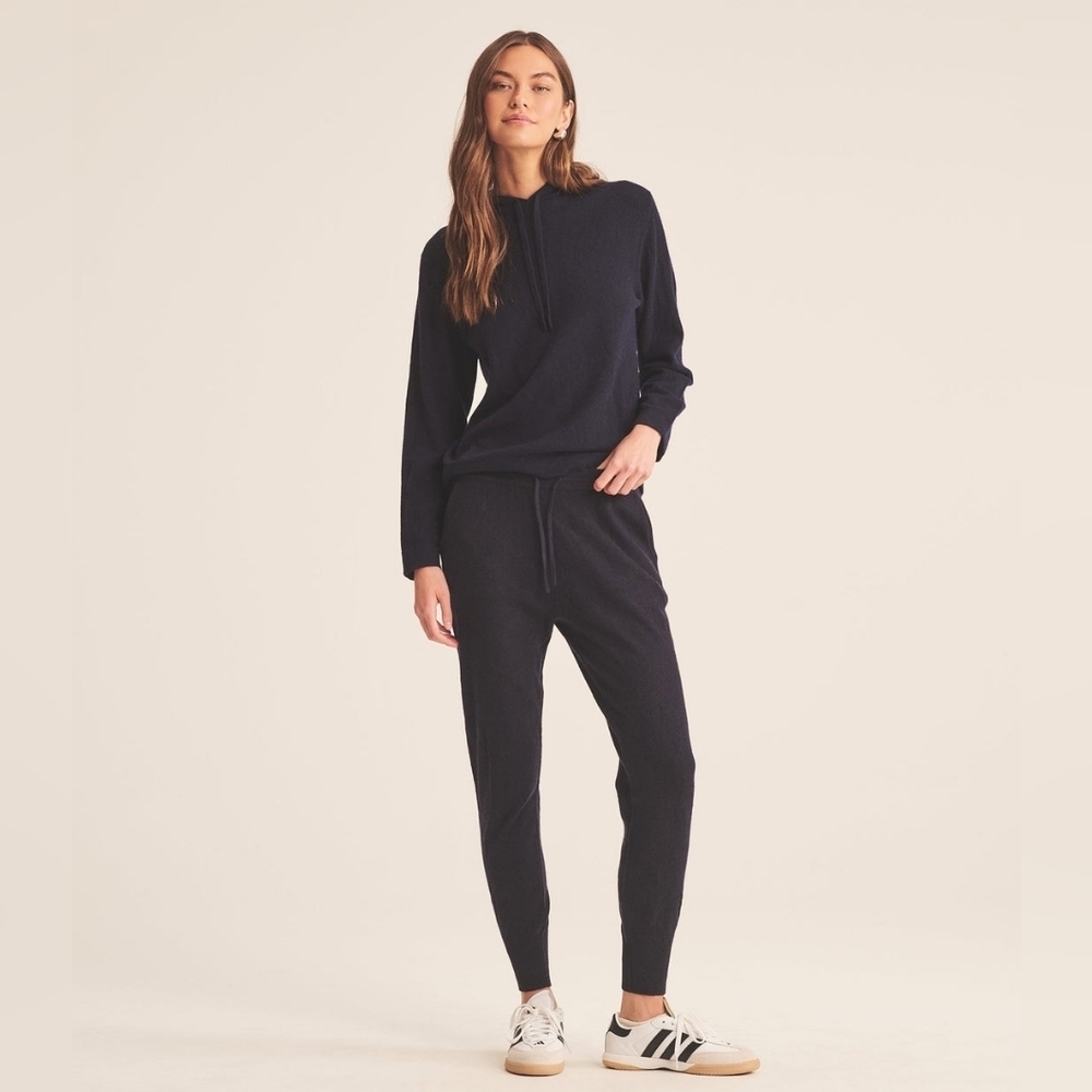 Naadam 100% Cashere Black Jogger Pants Small S